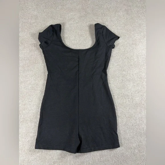 Black Short Sleeve Romper 1443 - Picture 1 of 3